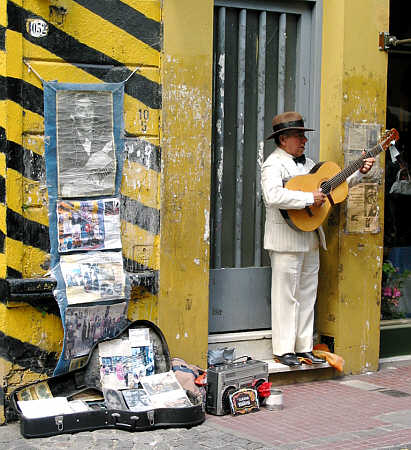 Straßenmusik im Tangoviertel